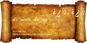 Ónodi Éda névjegykártya